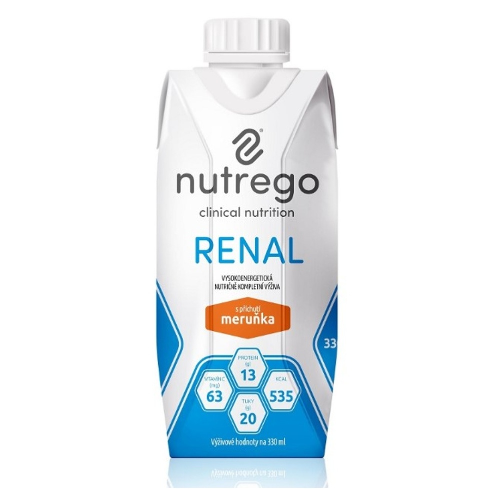 E-shop NUTREGO RENAL Výživa meruňka 12 x 330 ml, Příchuť: Vanilka