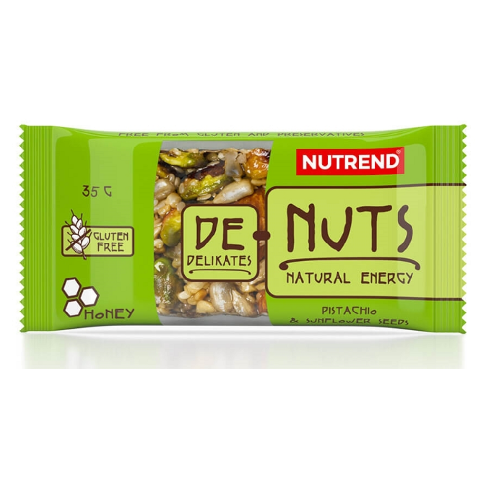 NUTREND DeNuts ořechová tyčinka pistácie a slunečnice 35 g