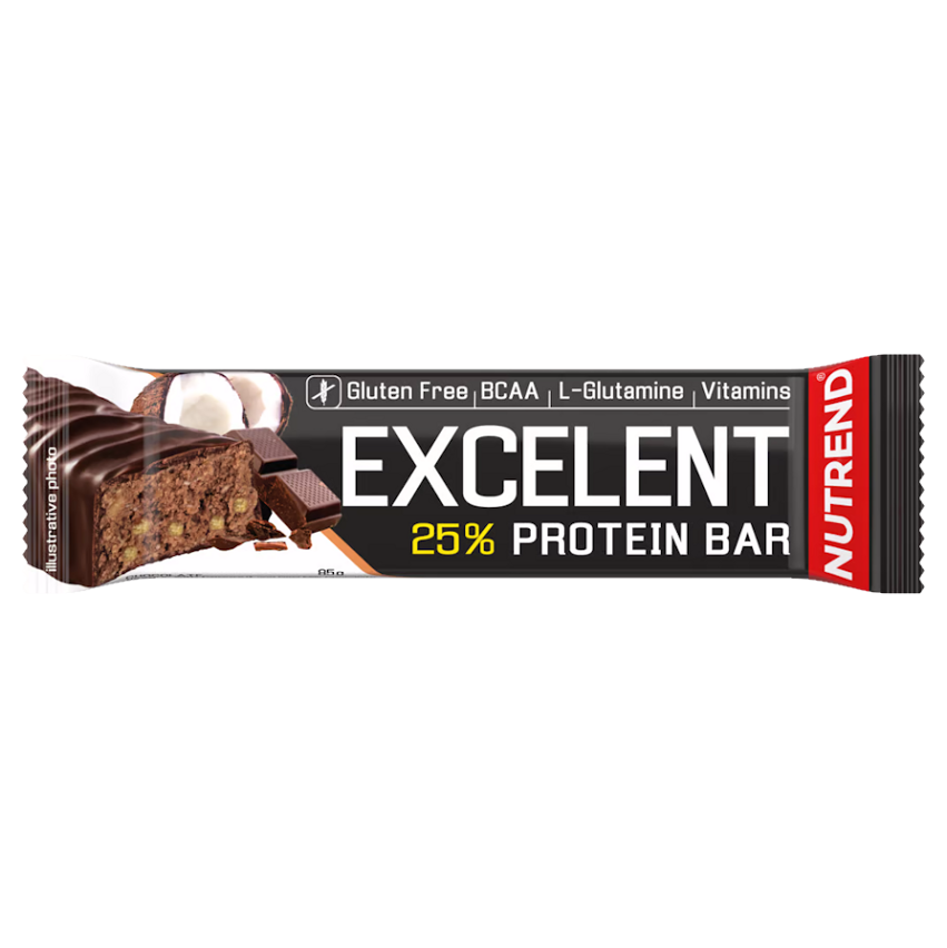 Levně NUTREND Excelent protein bar čokoláda a kokos 85 g