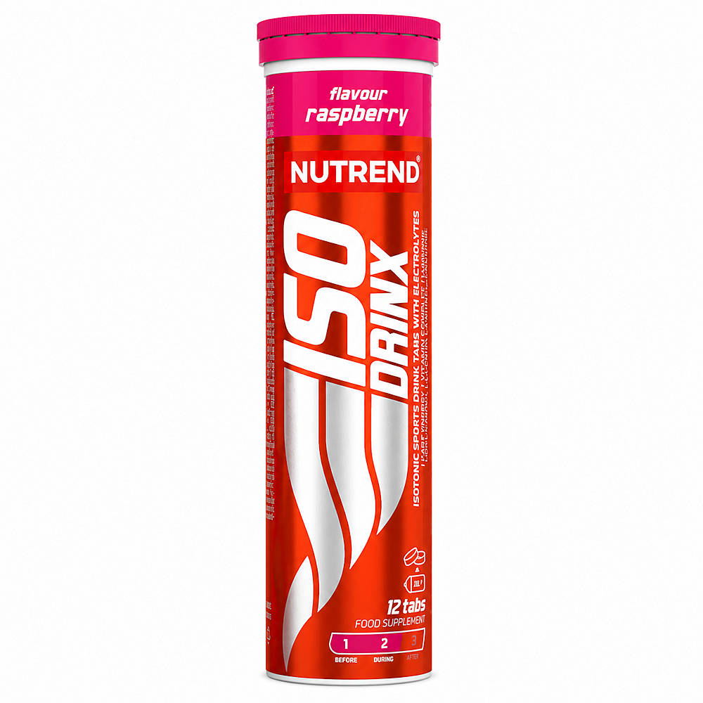 Nutrend Isodrinx Tabs malina 12 šumivých tablet