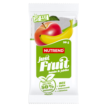 NUTREND Just Fruit tyčinka banán a jablko bez lepku 30 g