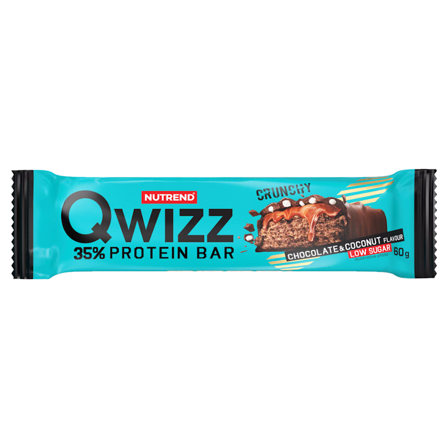 Levně NUTREND Qwizz protein tyčinka čokoláda a kokos 60 g