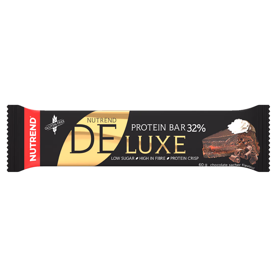 Levně NUTREND Deluxe protein tyčinka čokoládový sachr 60 g