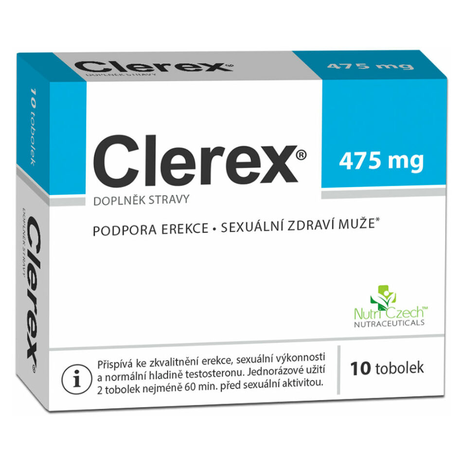 Levně NUTRI CZECH Clerex 475 mg pro muže 10 tobolek