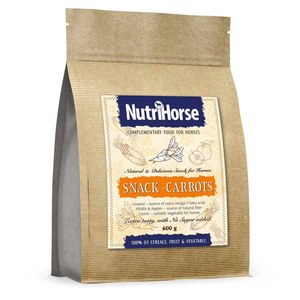 E-shop NUTRI HORSE Snack-Carrot pamlsek pro koně 600 g