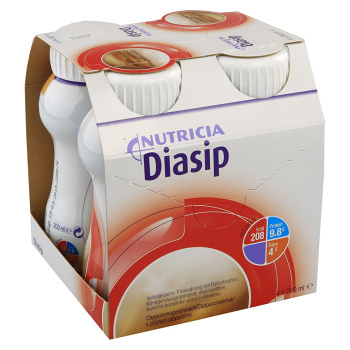 NUTRICIA Diasip s příchutí cappuccino 4 x 200 ml