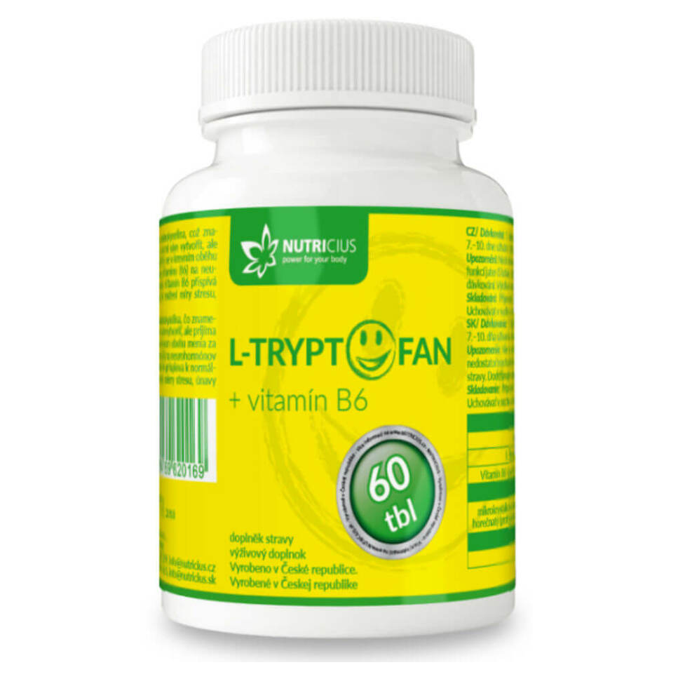 E-shop NUTRICIUS L-Tryptofan + vitamin B6 60 tablet