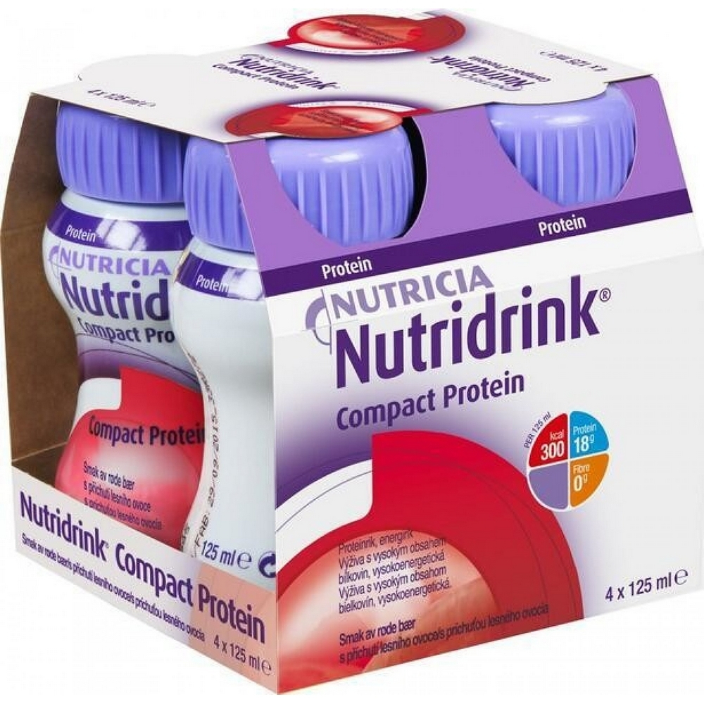 E-shop NUTRIDRINK Compact protein příchuť lesní ovoce 4 x 125 ml