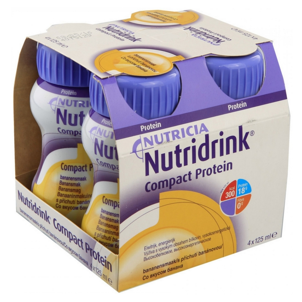 E-shop NUTRIDRINK Compact protein banán 4 x 125 ml