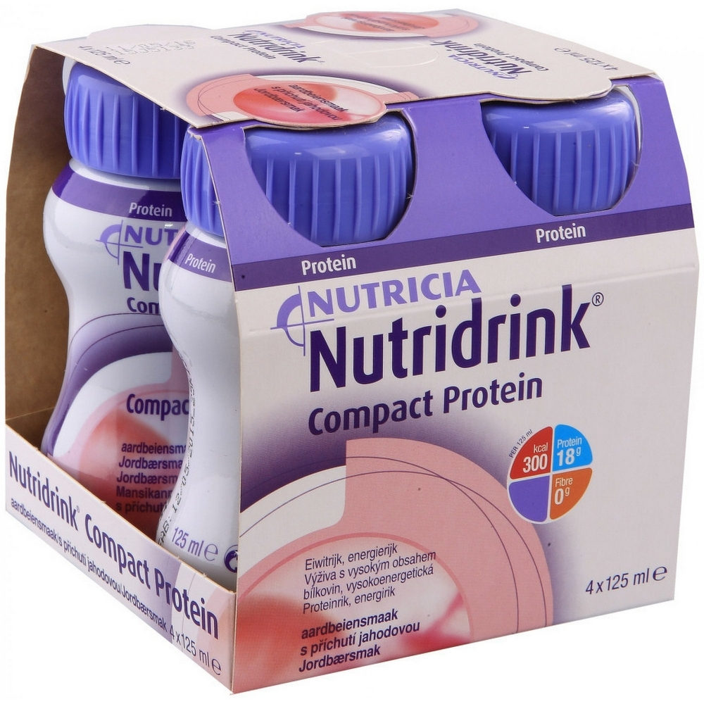E-shop NUTRIDRINK Compact protein jahoda 4 x 125 ml