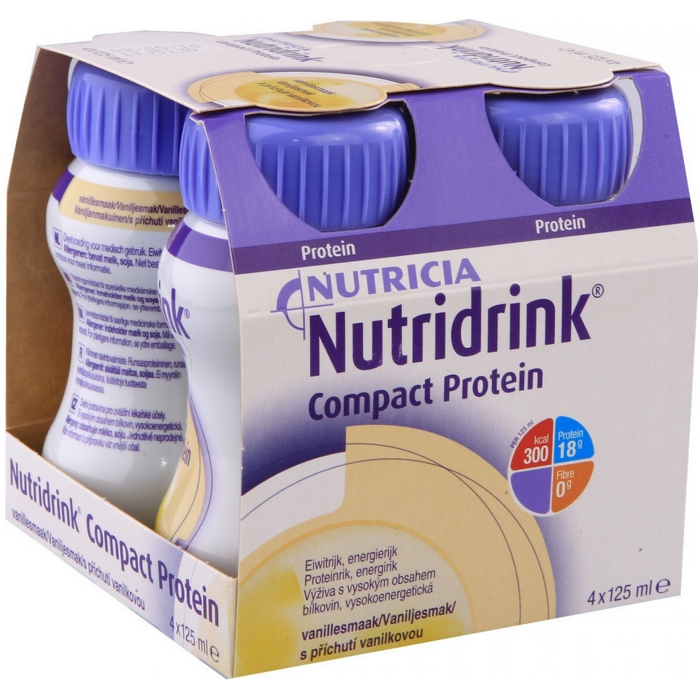E-shop NUTRIDRINK Compact protein vanilka 4 x 125 ml
