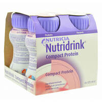 NUTRIDRINK Compact protein drink s jahodovou příchutí 4 x 125 ml