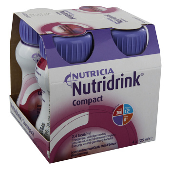 NUTRIDRINK Compact s příchutí lesního ovoce 4 x 125 ml