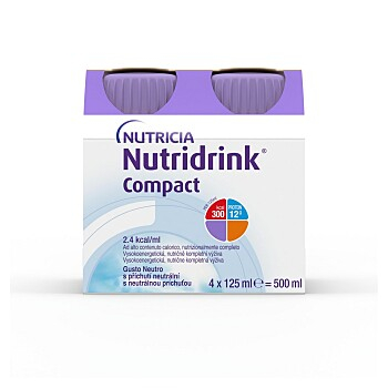 NUTRIDRINK Compact s příchutí neutrální 4 x 125 ml (Výživa v nemoci a pro seniory) - Doplňkové
