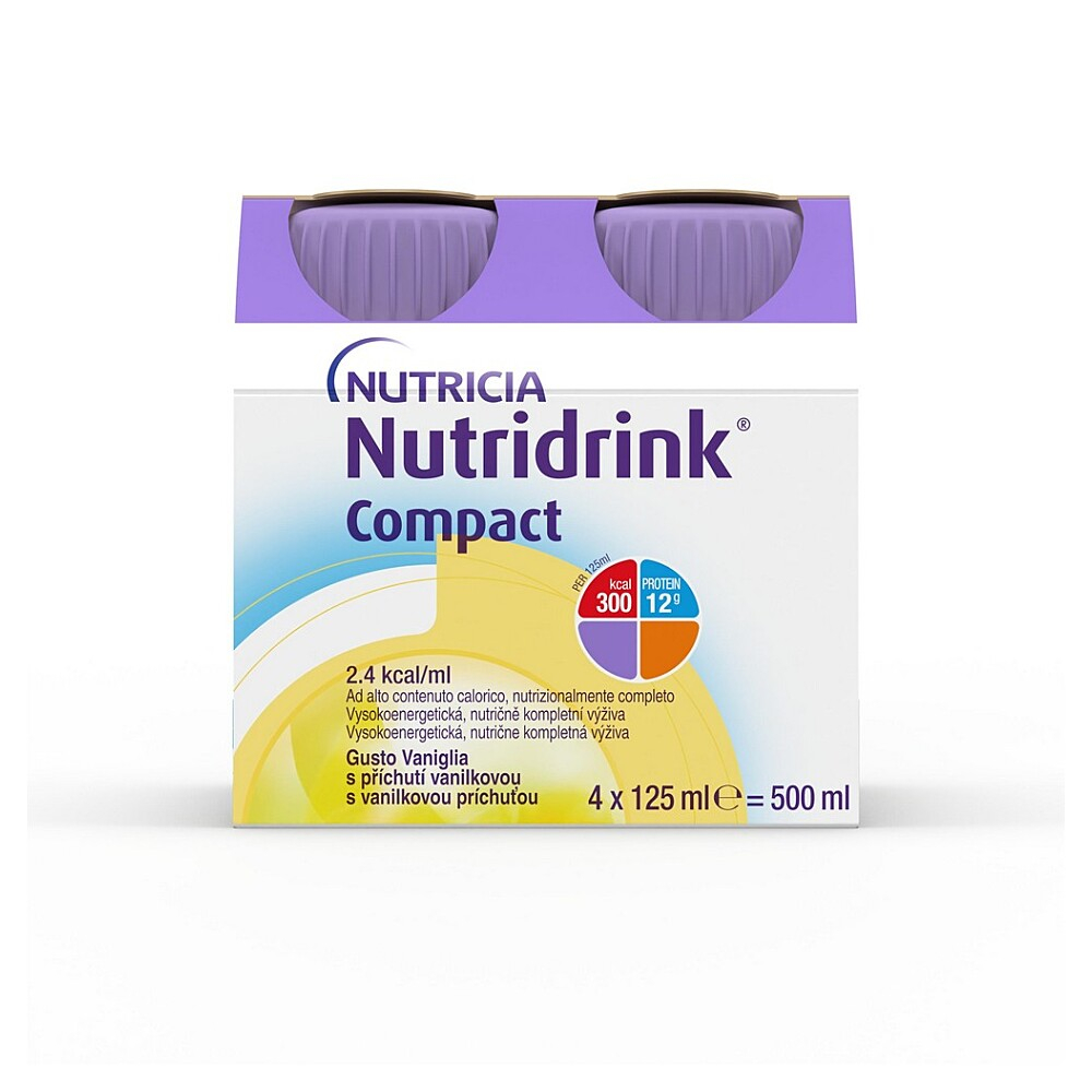 Nutridrink Compact s přích.vanilka 4x125ml