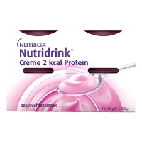 NUTRIDRINK Creme 2 kcal Protein příchuť lesní ovoce 4 x 200 ml