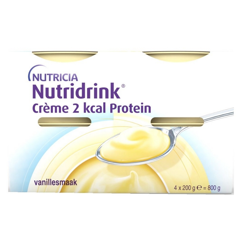 Nutridrink Creme 2 kcal Protein s př.vanilk.4x200g