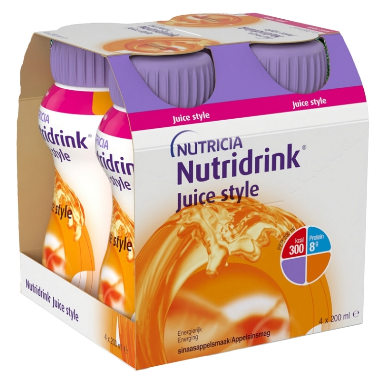 Levně NUTRIDRINK Juice style příchuť pomeranč 4 x 200 ml