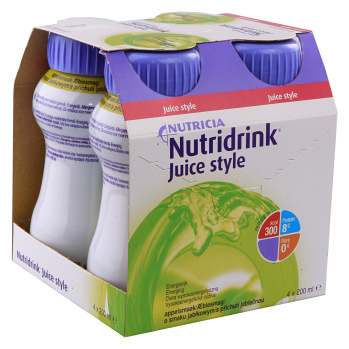 NUTRIDRINK Juice Style s příchutí jablečnou 4 x 200ml