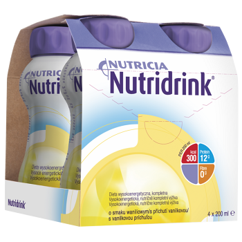 NUTRIDRINK S vanilkovou příchutí 4 x 200 ml