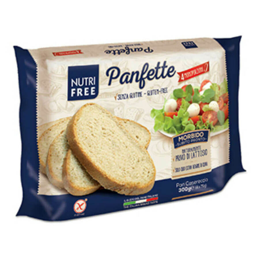 Levně NUTRIFREE Panfette Světlý krájený chléb bez lepku 4x75 g