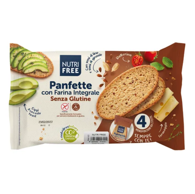 E-shop NUTRIFREE Panfette celozrnný krájený chléb 4 x 85 g