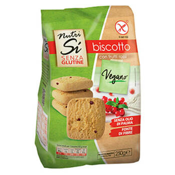 NUTRIFREE Veganské sušenky s brusinkami bez lepku 250 g