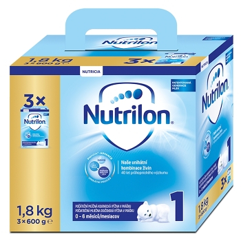NUTRILON 1 Počáteční mléko  3x600 g VÝHODNÉ BALENÍ VÝPRODEJ exp. 05/2019