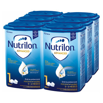NUTRILON 1 Advanced počáteční kojenecké mléko od 0-6 měsíců 6 x 800 g