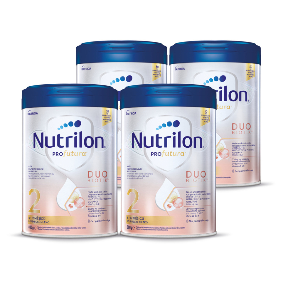 Levně NUTRILON 2 Profutura Duobiotik Pokračovací mléko 4 x 800 g