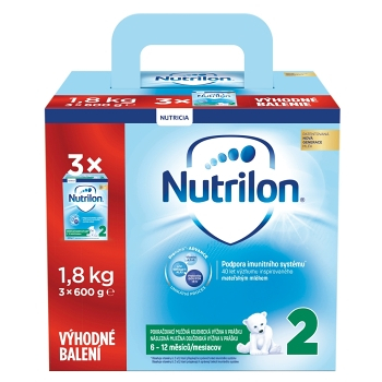 NUTRILON 2 Pokračovací mléko 3 x 600 g VÝHODNÉ BALENÍ, expirace