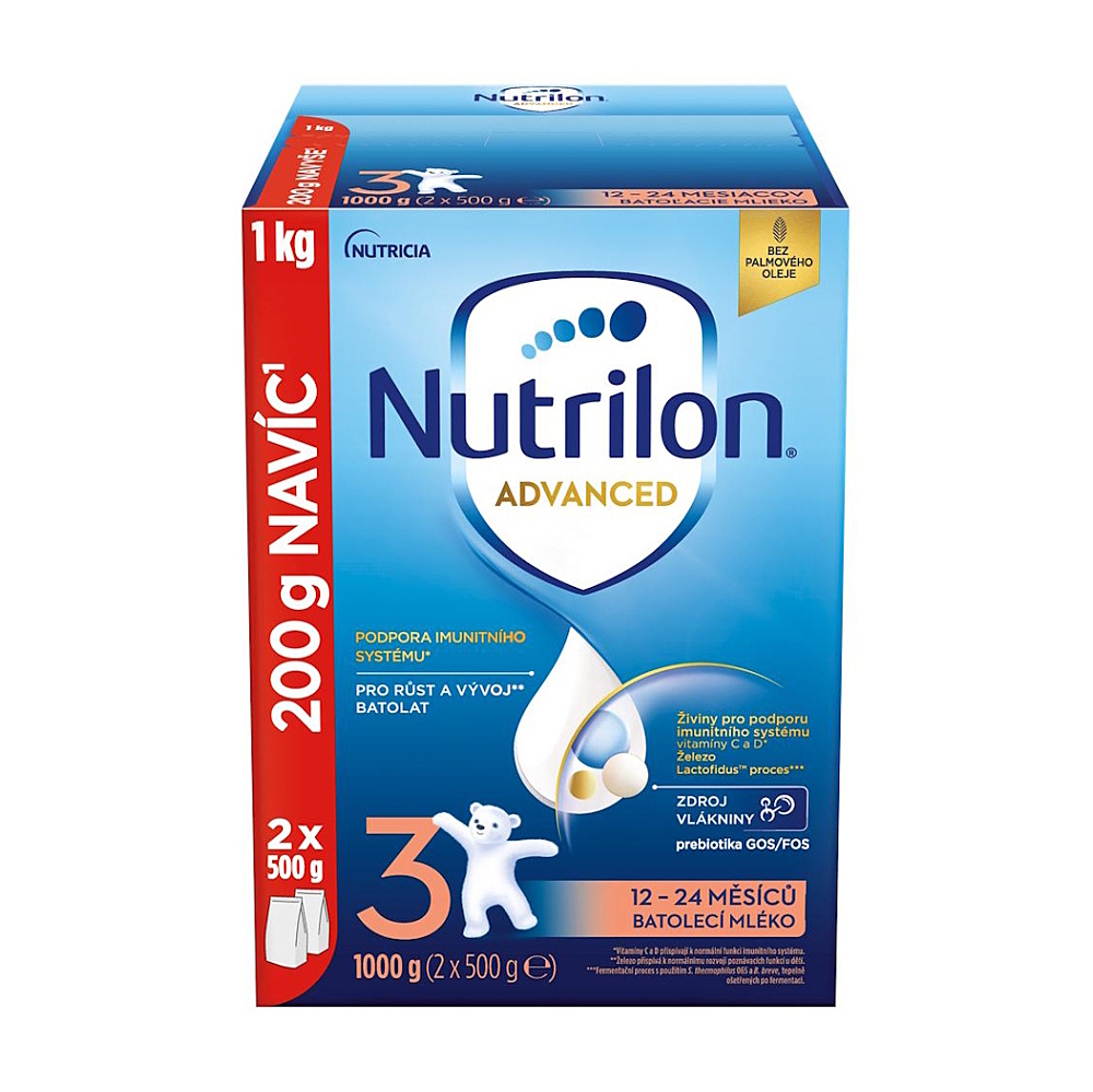 Nutrilon Advanced 3 2x500g koupíte na Lekarna.cz