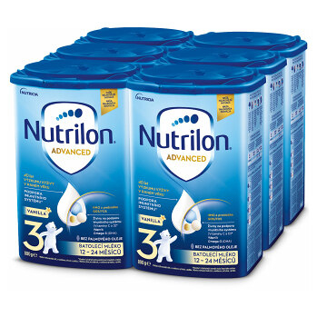 NUTRILON 3 Advanced Vanilla Pokračovací batolecí mléko od 12 - 24 měsíců 6 x 800 g