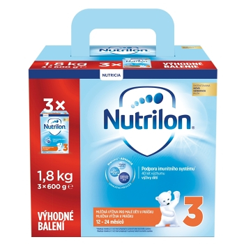 NUTRILON 3 Batolecí mléko 3 x 600 g VÝHODNÉ BALENÍ