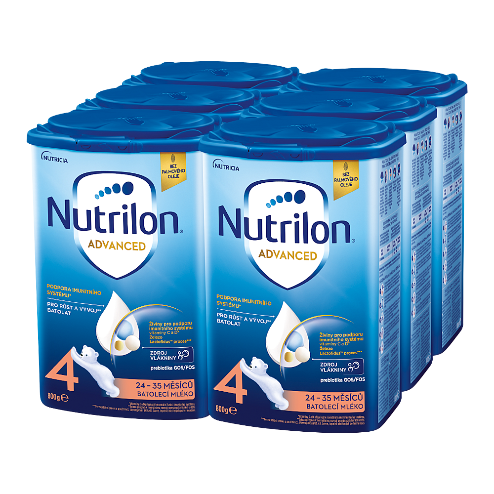 NUTRILON 4 Advanced Batolecí mléko od 24 - 36 měsíců 6 x 800 g