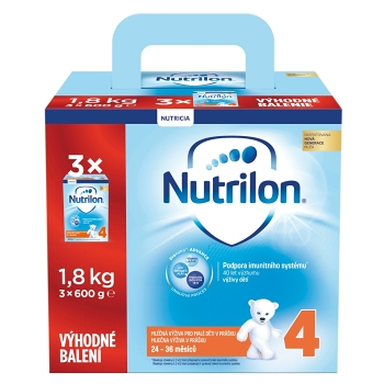 NUTRILON 4 Pokračovací mléko 3 x 600 g VÝHODNÉ BALENÍ