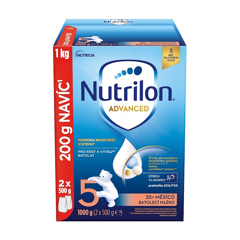 NUTRILON 5 Advanced Dětské mléko od 35. měsíců 1000 g