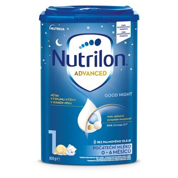 NUTRILON 1 Advanced Good Night počáteční kojenecké mléko od 0-6 měsíců 800 g