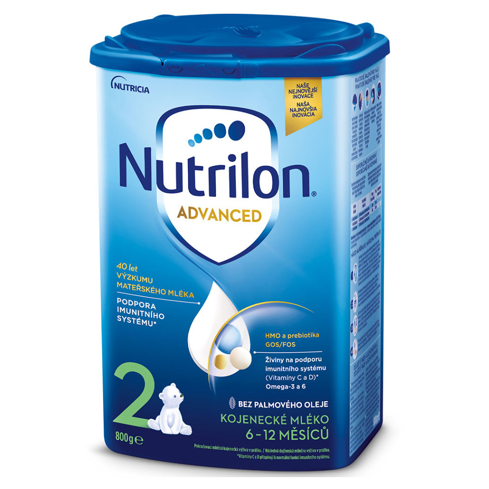 Fotografie NUTRILON 2 Advanced Pokračovací kojenecké mléko od 6-12 měsíců 800 g Nutrilon