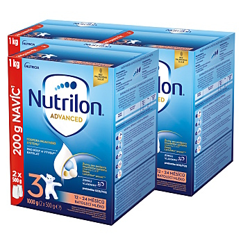 NUTRILON Advanced 3 batolecí mléko 12-24. měsíců 3 x 1 kg (Pokračovací kojenecká mléka)