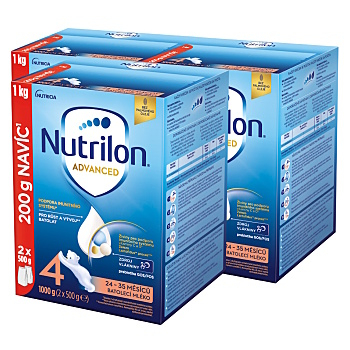 NUTRILON Advanced 4 batolecí mléko 24-35 měsíců 3 x 1 kg (Pokračovací kojenecká mléka)