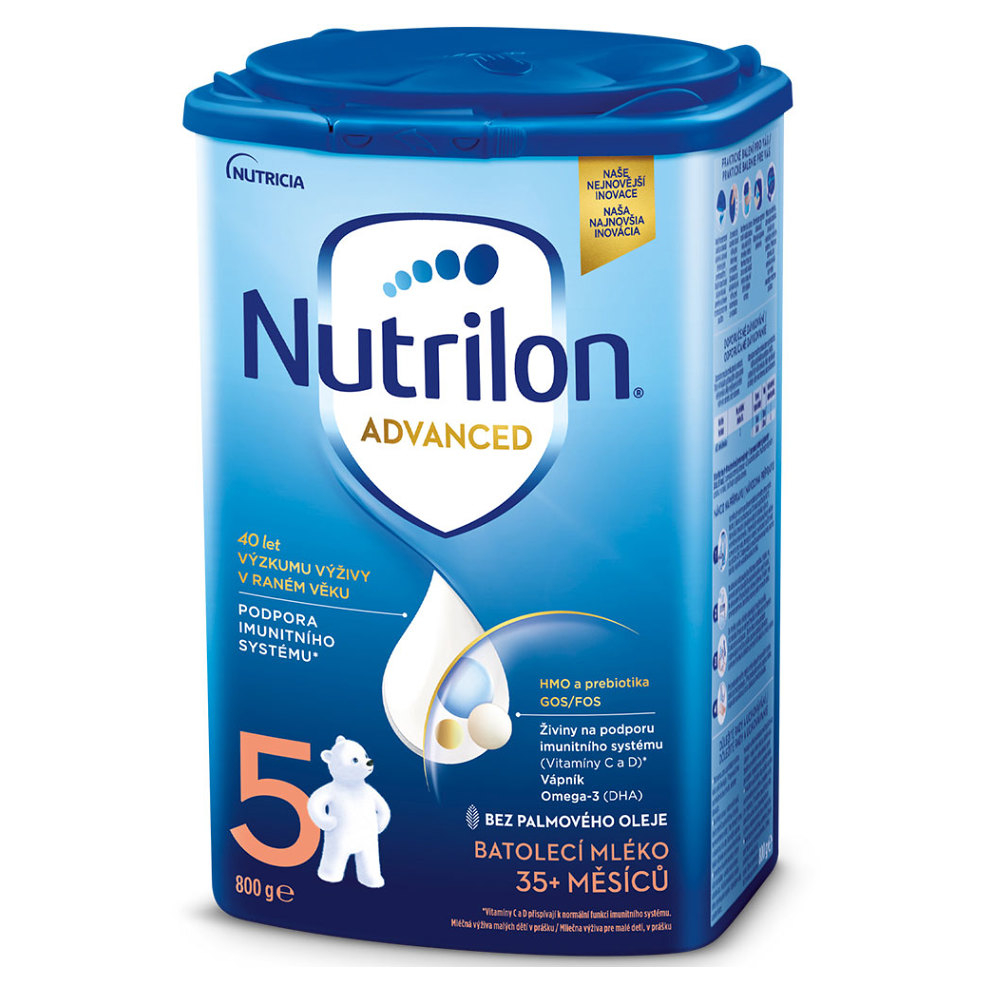 Fotografie NUTRILON 5 Advanced Pokračovací dětské mléko od 36.měsíce 800 g Nutrilon