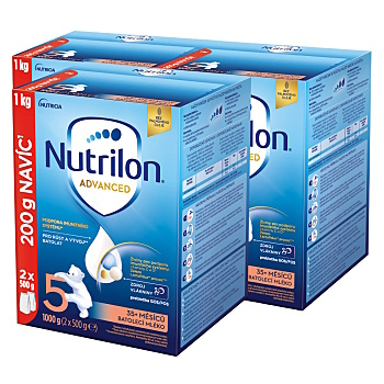 NUTRILON Advanced 5 batolecí mléko od 35. měsíců 3 x 1 kg (Pokračovací kojenecká mléka)