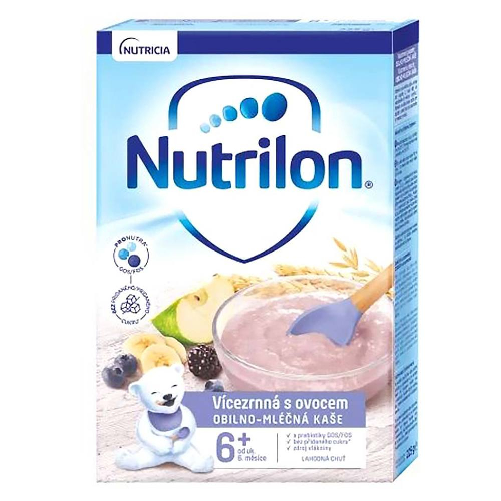 Levně NUTRILON Obilno-mléčná kaše Vícezrnná s ovocem od 6.měsíce 225 g