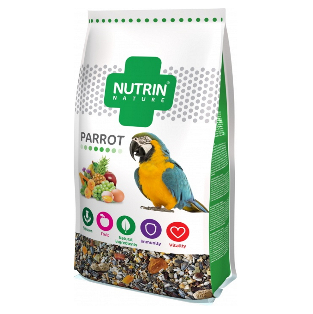 Levně NUTRIN Nature Parrot krmivo pro papouška 750 g