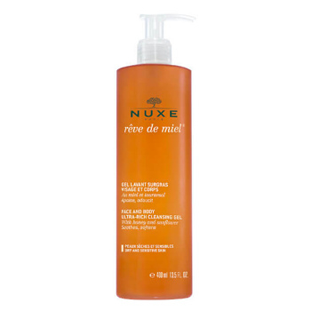 NUXE Reve de Miel Face And Body Rich Cleansing Gel 400 ml (Přírodní přípravky na sprchování a mytí) - Zklidňující
