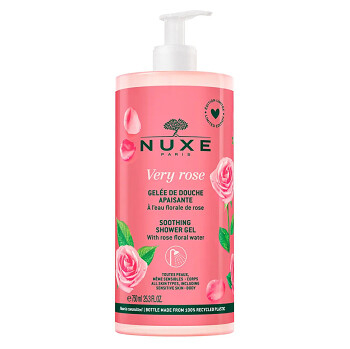 NUXE Zklidňující sprchový gel Very Rose 750 ml (Přírodní přípravky na sprchování a mytí) - Zklidňující, Přírodní