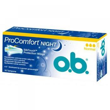 Tampony o.b.® ProComfort™ Night Normal 16 kusů poškozený obal