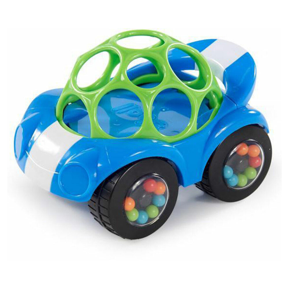 E-shop OBALL Hračka autíčko Rattle & Roll Oball™ modro / zelené 3m+