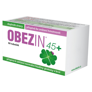 OBEZIN 45+ 14 denní hubnoucí kúra 90 tobolek (Doplňky stravy na hubnutí, dietu) - Přírodní, Vícesložkové